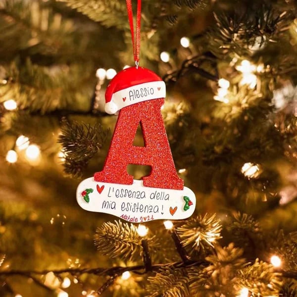 Personalized Christmas 24 Letters Ornaments
