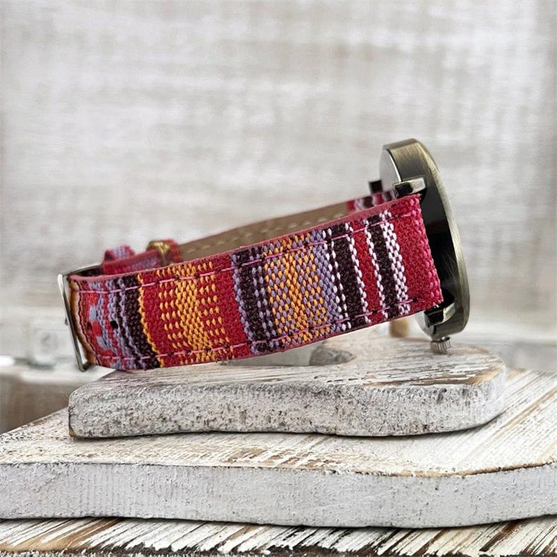 Watches with multicolored rainbow pattern