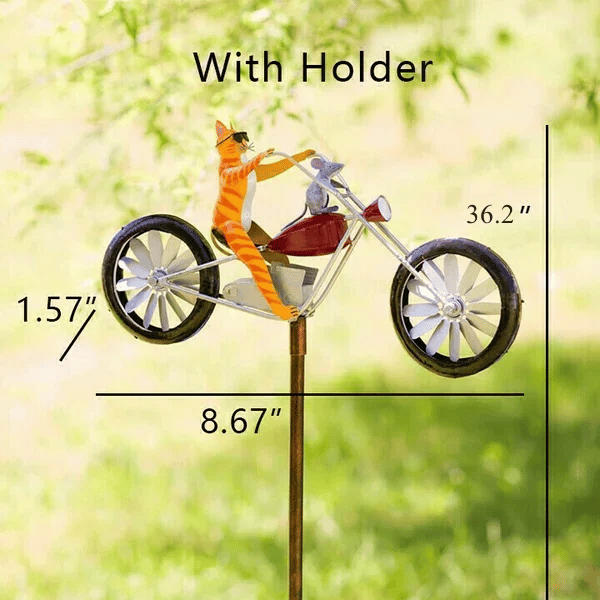 [ 49% OFF] Vintage Bicycle Metal Wind Spinner