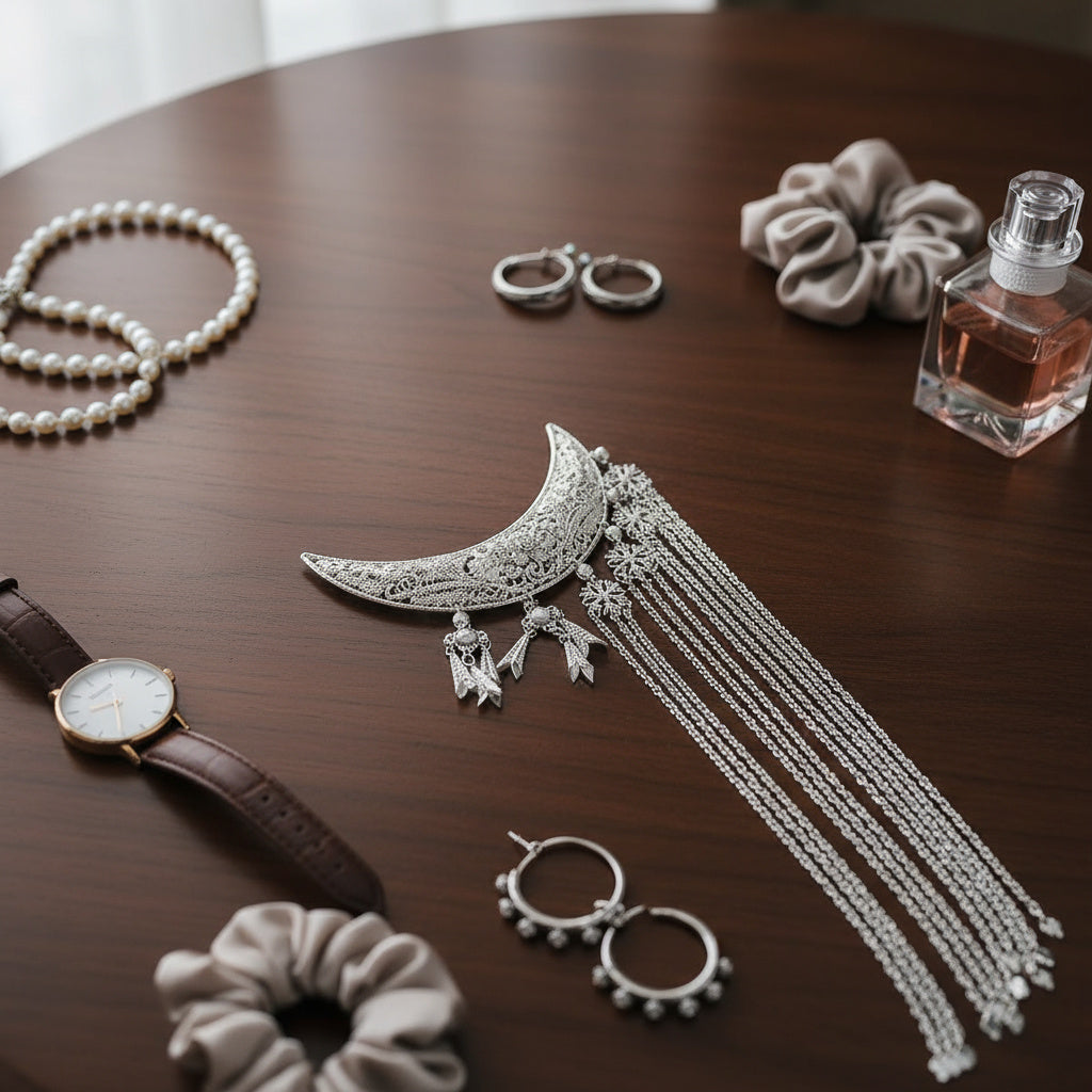 Mystical Moon Shape Hair Clip