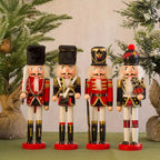 NutcrackerJoy - Wooden Nutcracker Soldier Figure for Timeless Christmas Charm