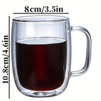 ThermoSip Double-walled Glass Mug – Borosilicate Glass, Heat Resistant & Elegant
