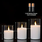 GlowLights – Set of 3 LED Candles with Remote Control