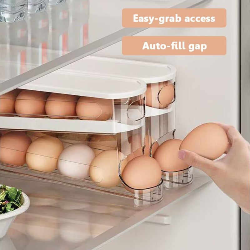 Gravity-Fed Egg Organizer