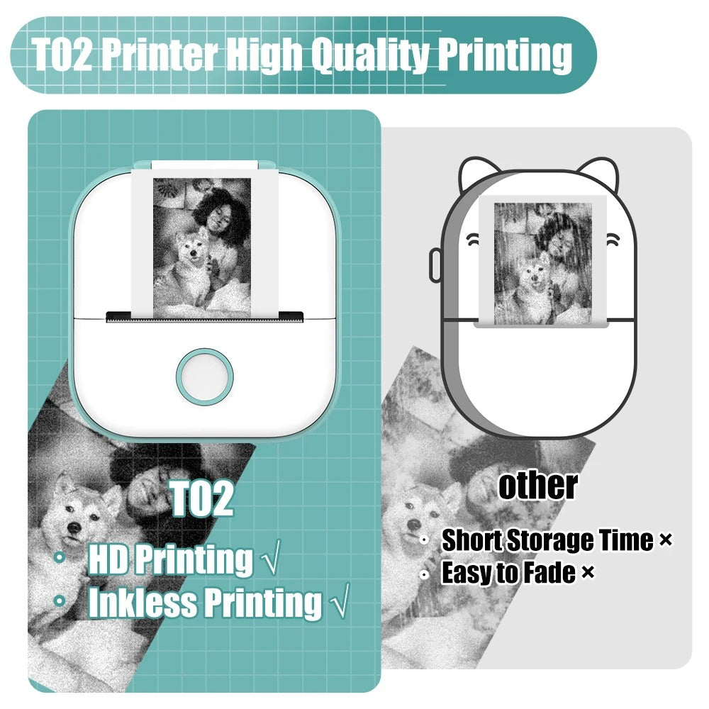 PocketPrint Mini – Portable Thermal Photo Printer Without Ink