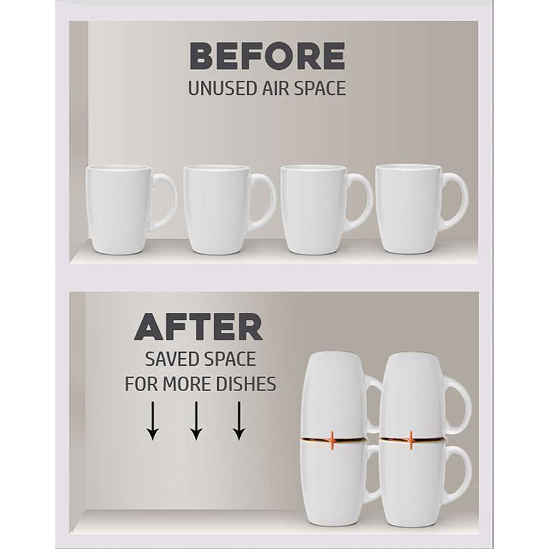 Coffee Mug Organizers and Storage, (6-Pack)