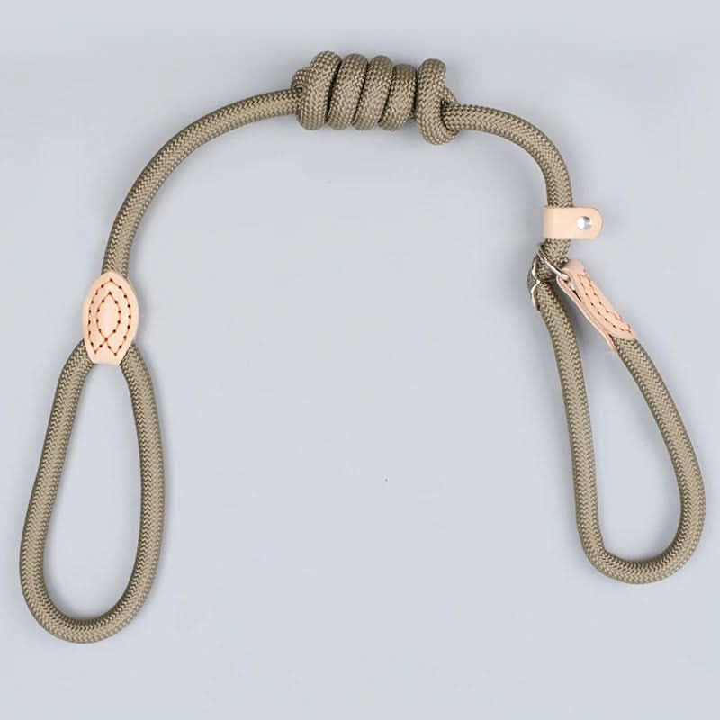 Robust dog leash made from climbing rope for maximum safety