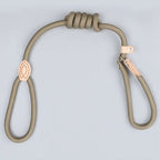 Robust dog leash made from climbing rope for maximum safety