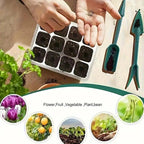 Growmida Indoor Growing Set | With LED Plant Light & Adjustable Humidity Cover | 36-Cell Seedling Station | Incl. Accessories