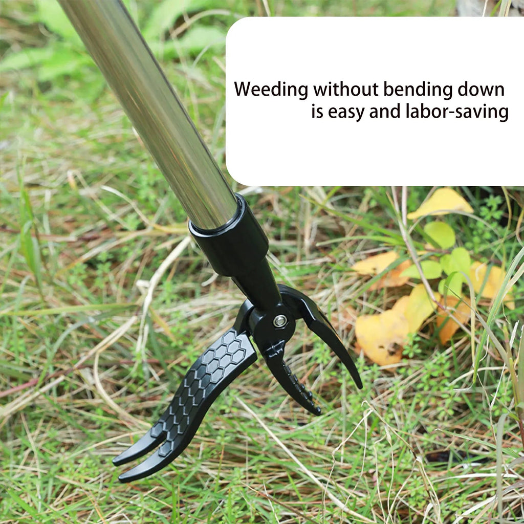 Weed Puller without Bending – Root Remover with Scoop Clip for the Garden