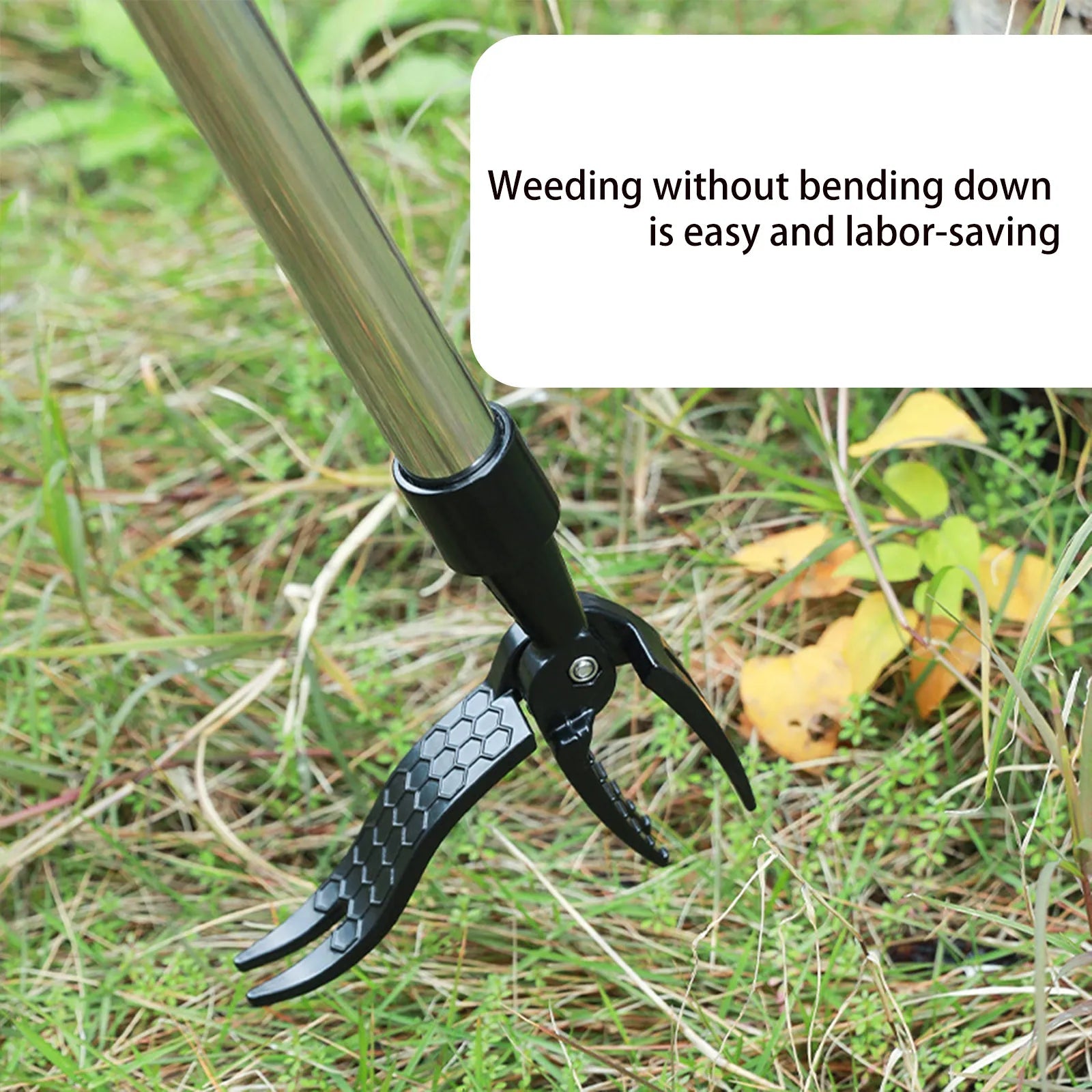 Weed Puller without Bending – Root Remover with Scoop Clip for the Garden