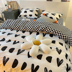 Abstract Chessboard Single Bed Linen Set