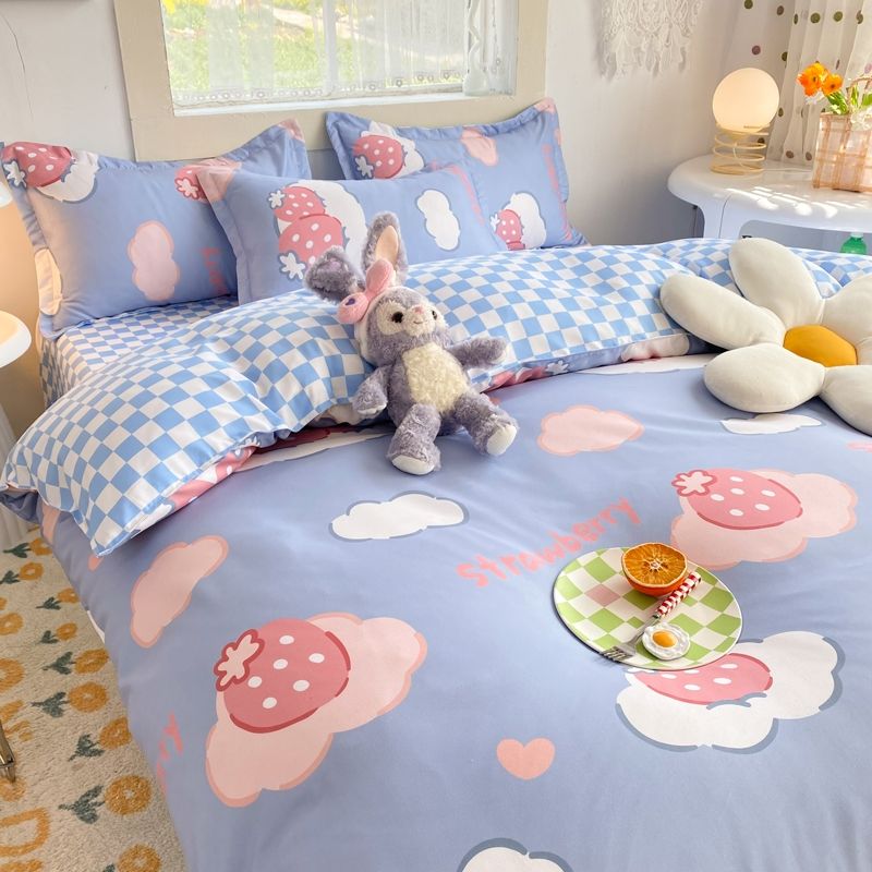 Abstract Chessboard Single Bed Linen Set