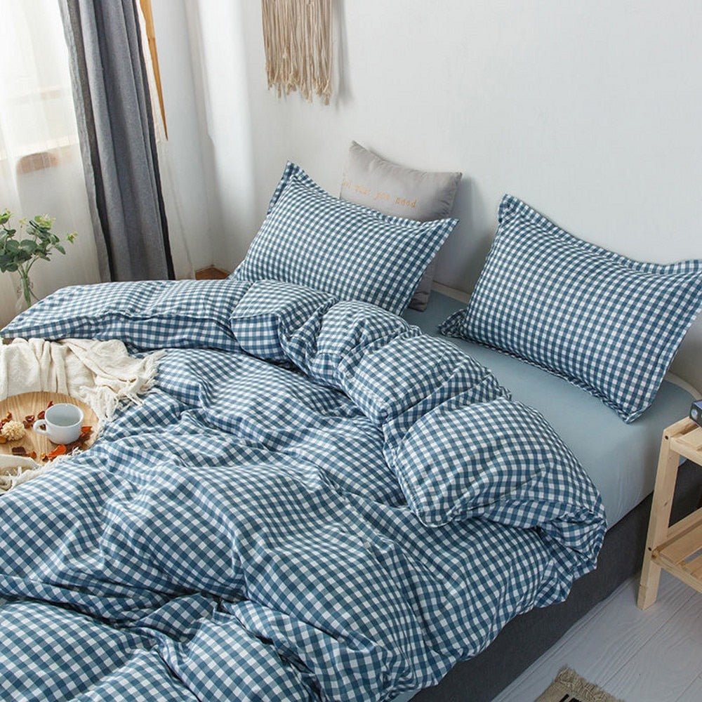 Abstract Chessboard Single Bed Linen Set