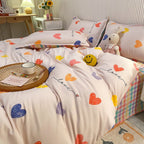 Abstract Chessboard Single Bed Linen Set