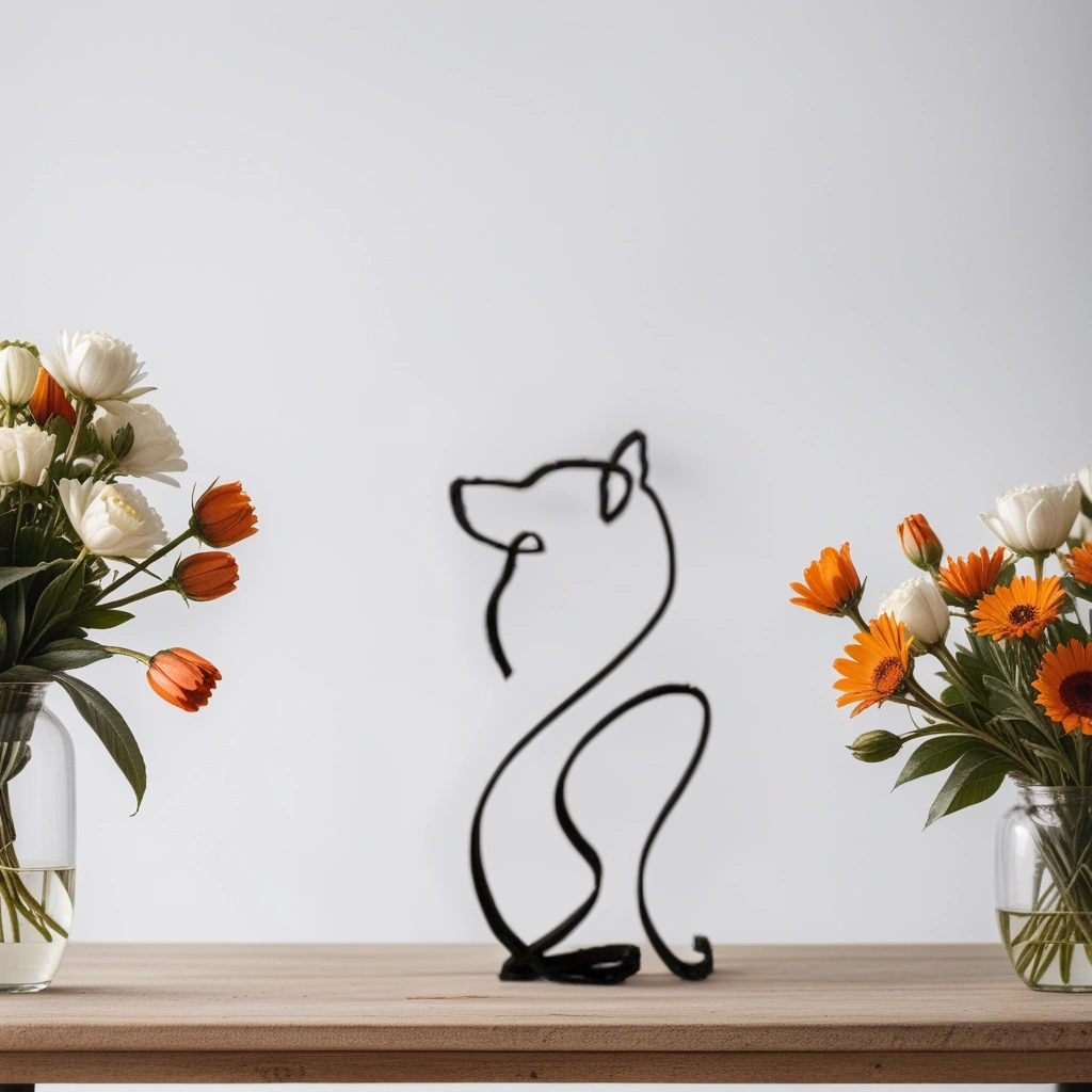 Artipaws Abstract Dog Sculpture | Modern Design | High-Quality Art Figure | For Shelf & Table
