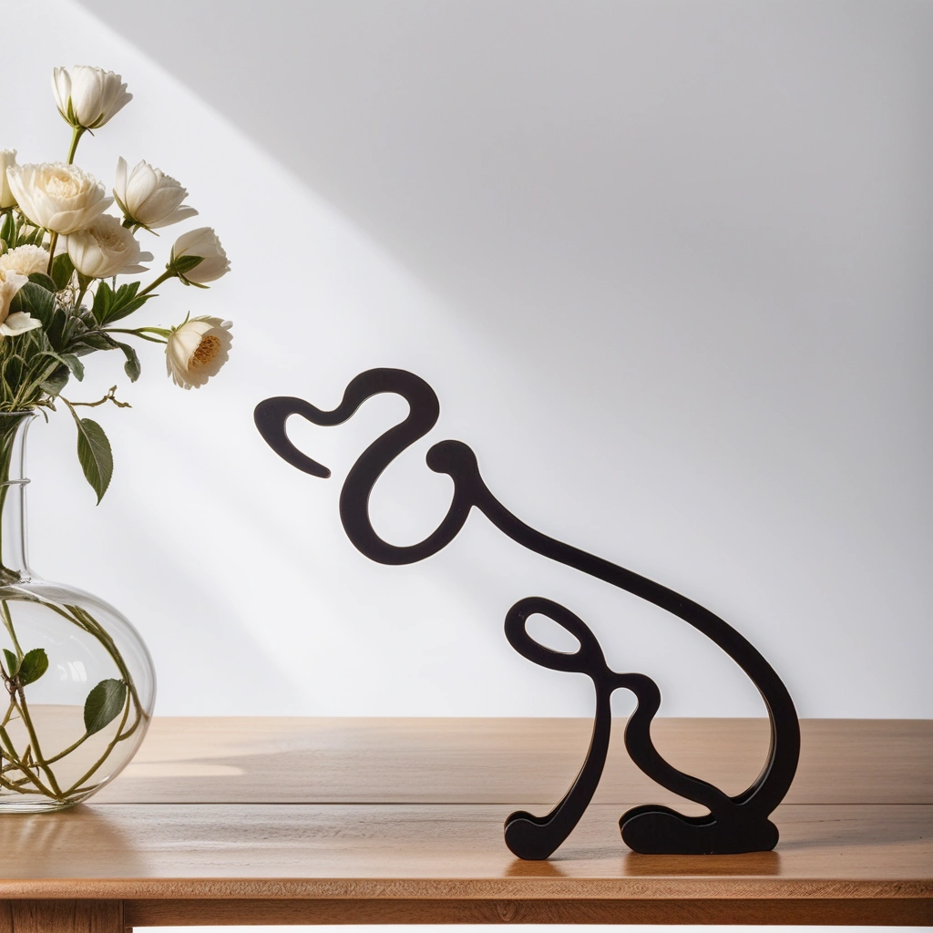 Artipaws Abstract Dog Sculpture | Modern Design | High-Quality Art Figure | For Shelf & Table