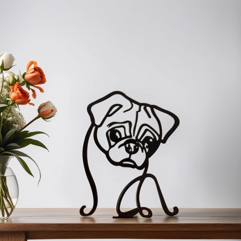Artipaws Abstract Dog Sculpture | Modern Design | High-Quality Art Figure | For Shelf & Table