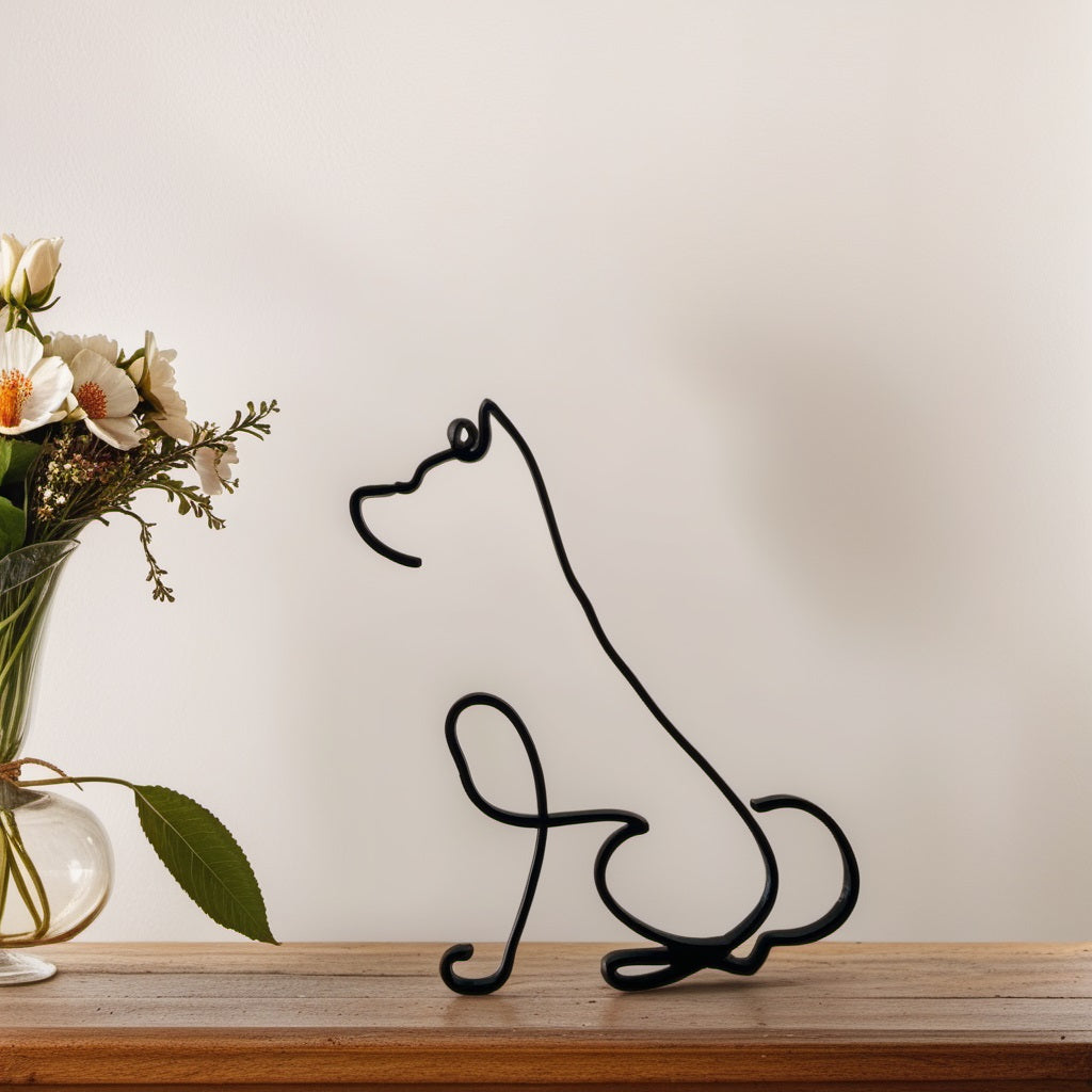 Artipaws Abstract Dog Sculpture | Modern Design | High-Quality Art Figure | For Shelf & Table