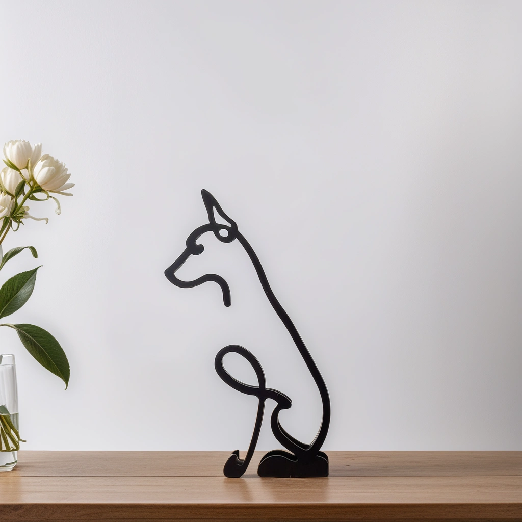 Artipaws Abstract Dog Sculpture | Modern Design | High-Quality Art Figure | For Shelf & Table