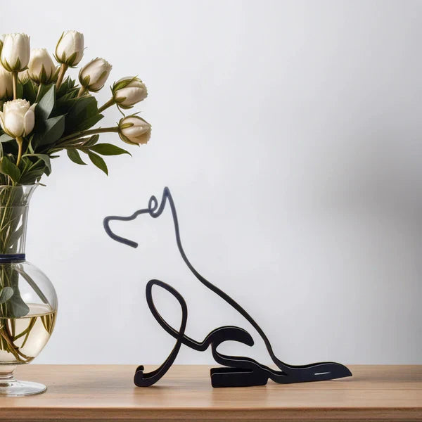 Artipaws Abstract Dog Sculpture | Modern Design | High-Quality Art Figure | For Shelf & Table