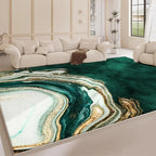 Area Rug Modern Abstract Marble Polyester
