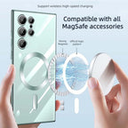 Transparent Luxury Coating Magnetic Cover for Samsung