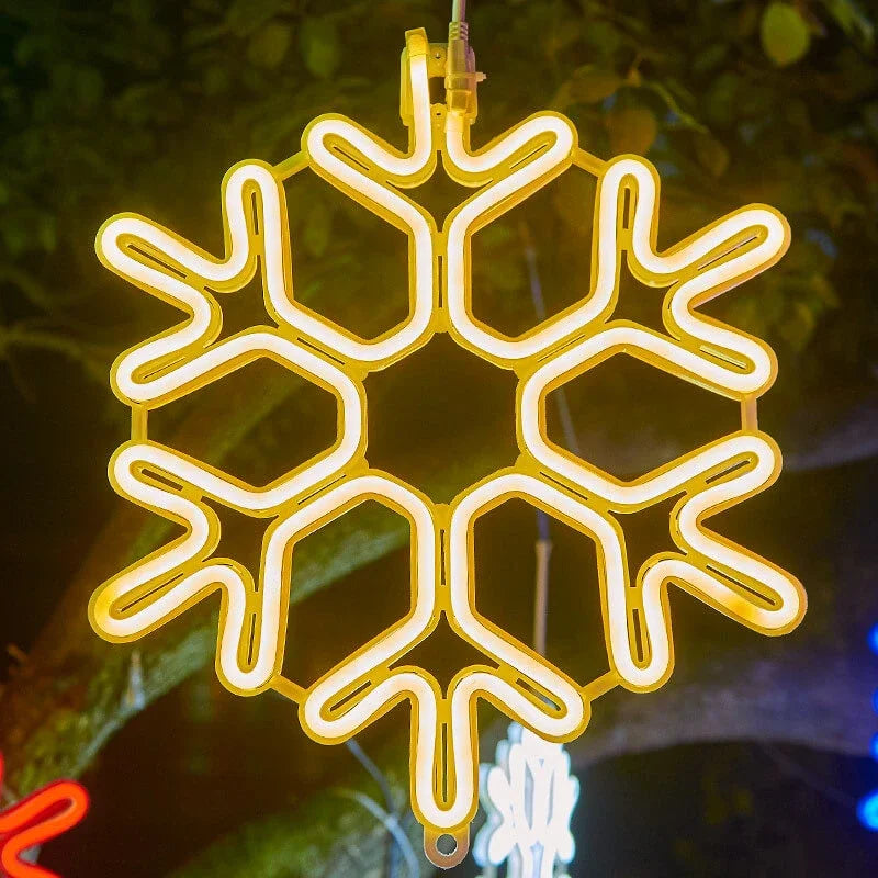 Waterproof LED Snowflake Light for Festive Winter Decoration