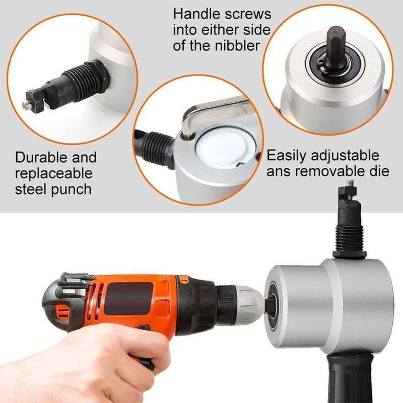 Cutter Drill Attachment Double Head Metal Sheet