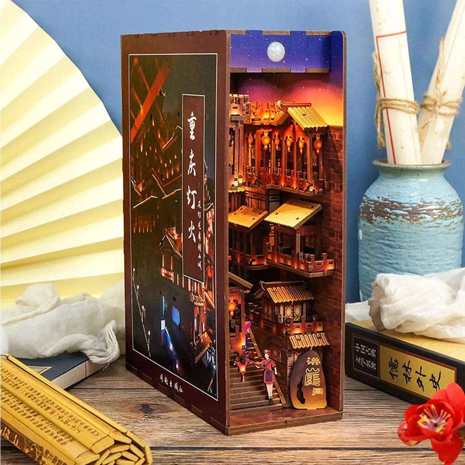Night in Chongqing DIY Book Nook Kit