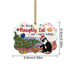 Acrylic Black Cat Christmas Ornaments Set – Adorable Tree Pendants for Weddings, Parties, and Festive Home Décor