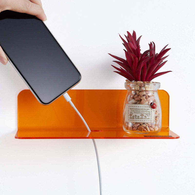 Neon Acrylic Floating Shelf