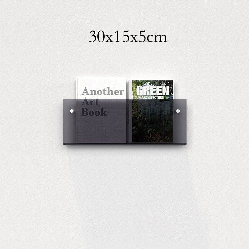 Acrylic Wall-mounted 'Floating' Magazine Holder