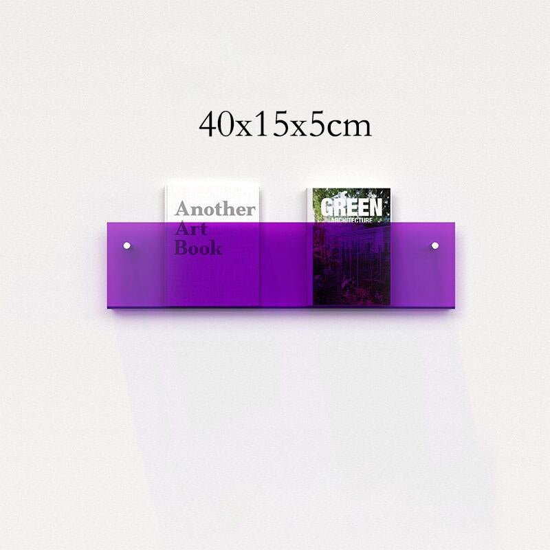 Acrylic Wall-mounted 'Floating' Magazine Holder