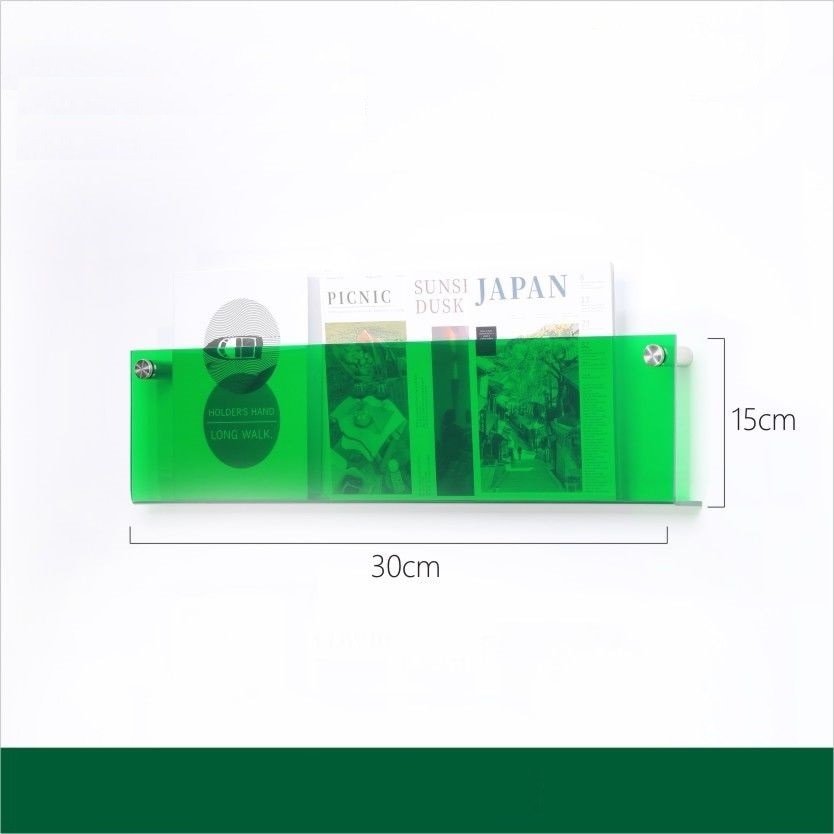 Acrylic Wall-mounted 'Floating' Magazine Holder