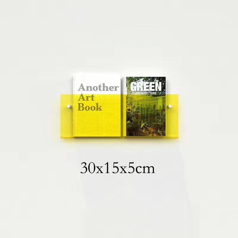 Acrylic Wall-mounted 'Floating' Magazine Holder