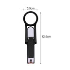 Nail clipper with magnifying glass