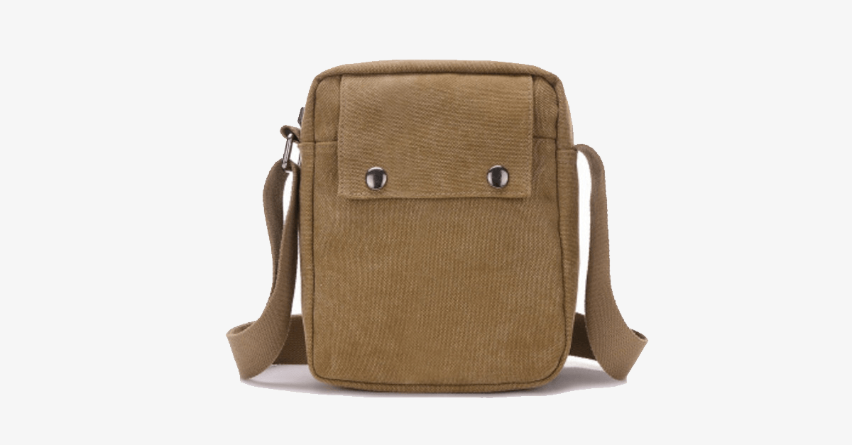 Stylish Men's Canvas Shoulder Bag