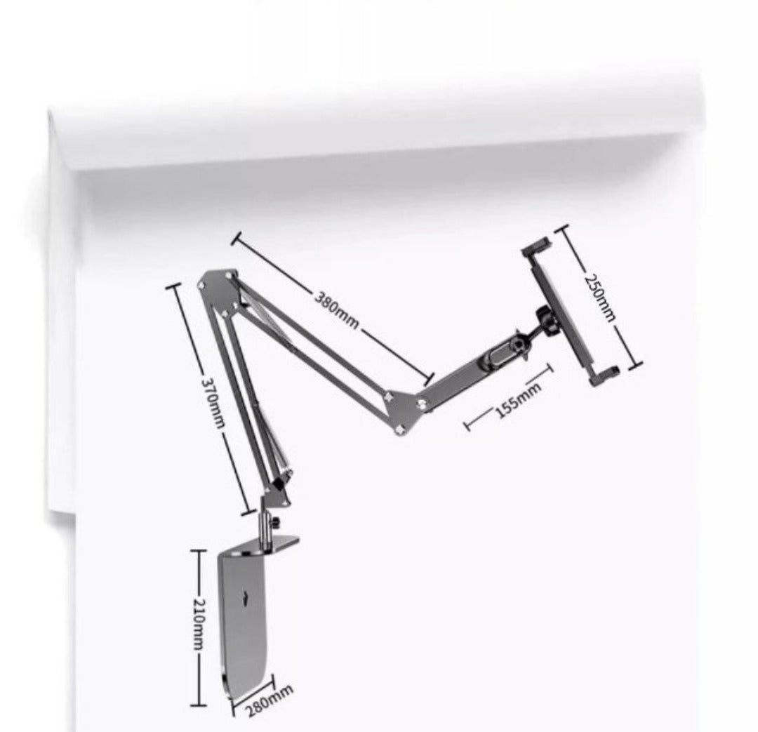 Royaleva BedMate 360° Rotating Device Holder - Hands-Free Mobile & Tablet Stand