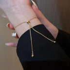 Adjustable Lucky Four Leaf Clover Bracelet