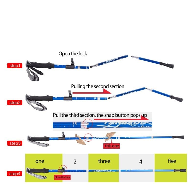 Telescopic Trekking Poles - For ultimate adventure comfort outdoors