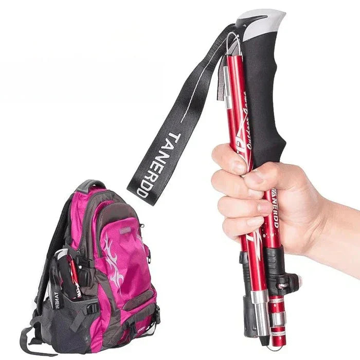 Adjustable Trekking Poles - Folding Telescopic Rod