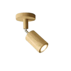 EcoLux Adjustable Wooden Ceiling Spotlight with LED Bulb Included