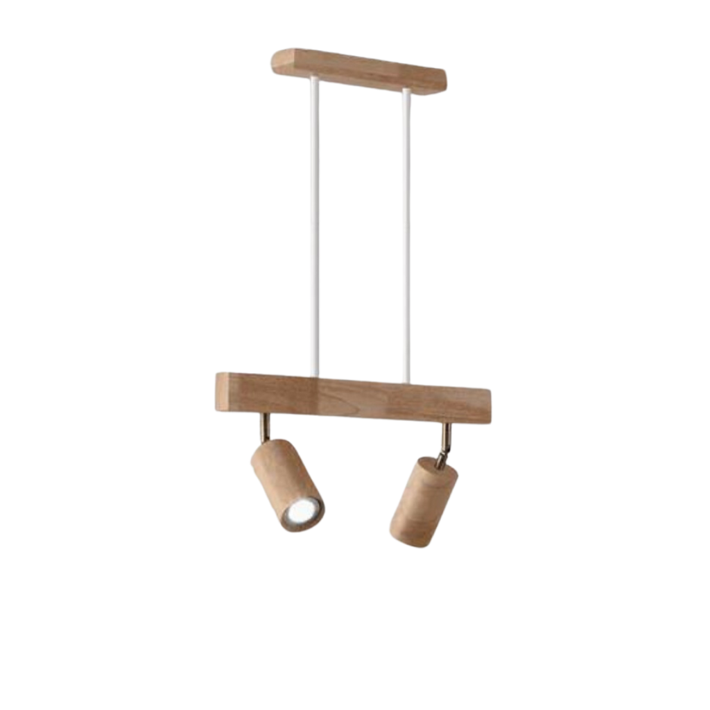 EcoLux Adjustable Wooden Ceiling Spotlight with LED Bulb Included