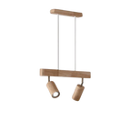 EcoLux Adjustable Wooden Ceiling Spotlight with LED Bulb Included