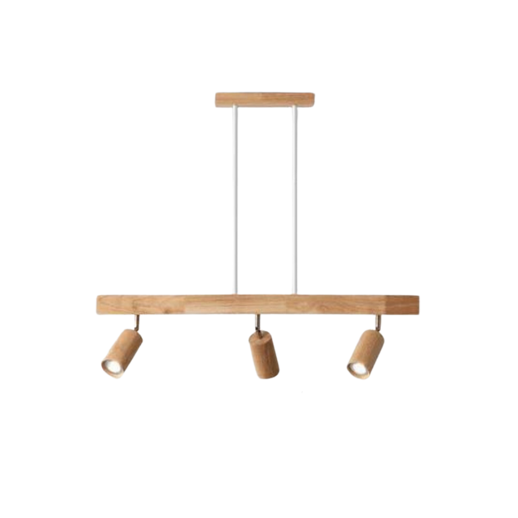 EcoLux Adjustable Wooden Ceiling Spotlight with LED Bulb Included