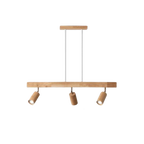 EcoLux Adjustable Wooden Ceiling Spotlight with LED Bulb Included