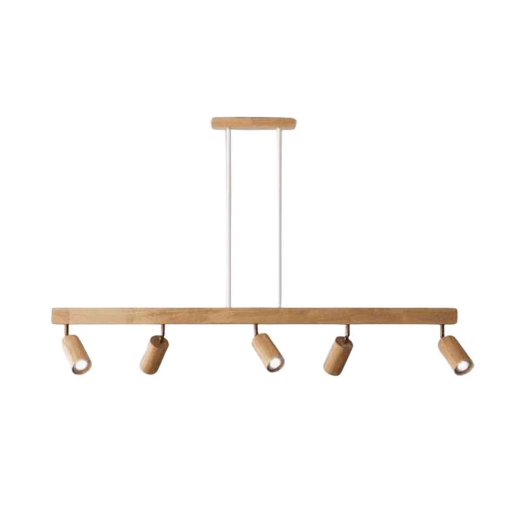 EcoLux Adjustable Wooden Ceiling Spotlight with LED Bulb Included