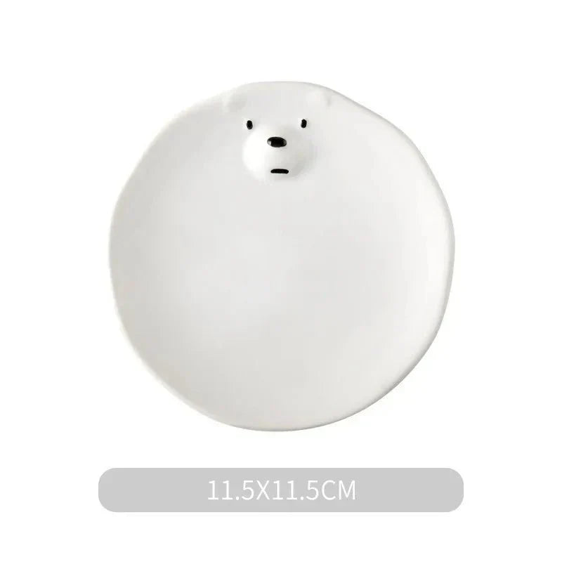 Adorable Polar Bear Ceramic Dinnerware Set - PolarJoy