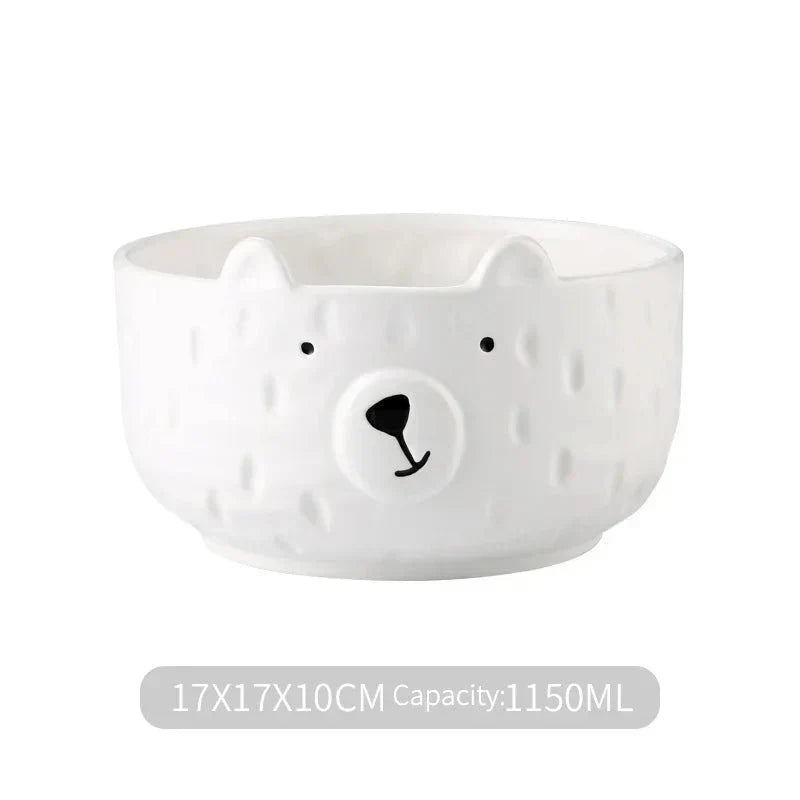 Adorable Polar Bear Ceramic Dinnerware Set - PolarJoy